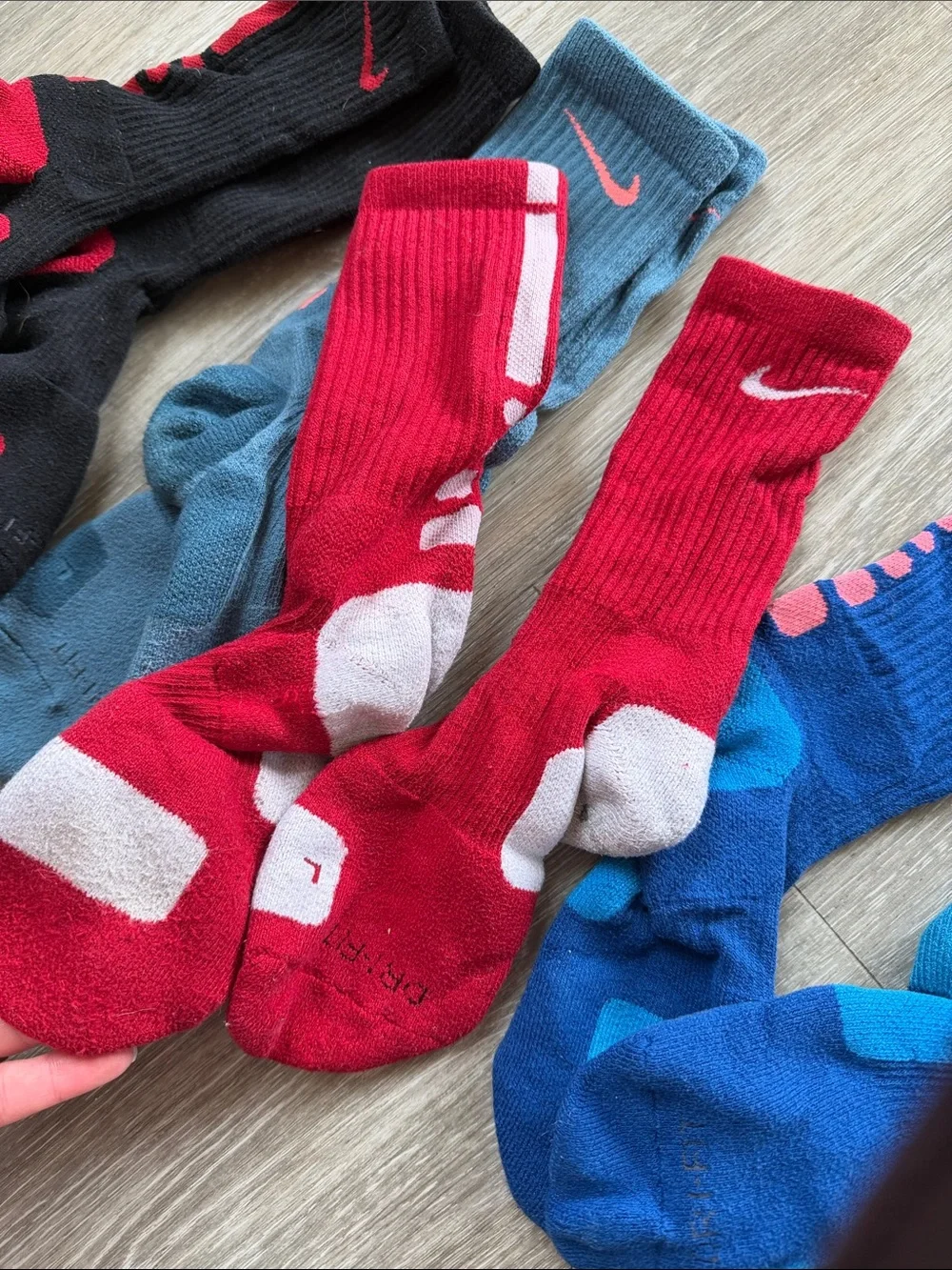 Nike Elite Basketball Crew Socks Lot of 5 Rare OG Colorways Dri-FIT 5 pairs